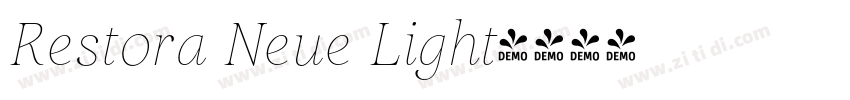 Restora Neue Light字体转换 Restora Neue Light字体转换